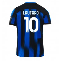 Fotbalové Dres Inter Milan Lautaro Martinez #10 Domácí 2023-24 Krátký Rukáv